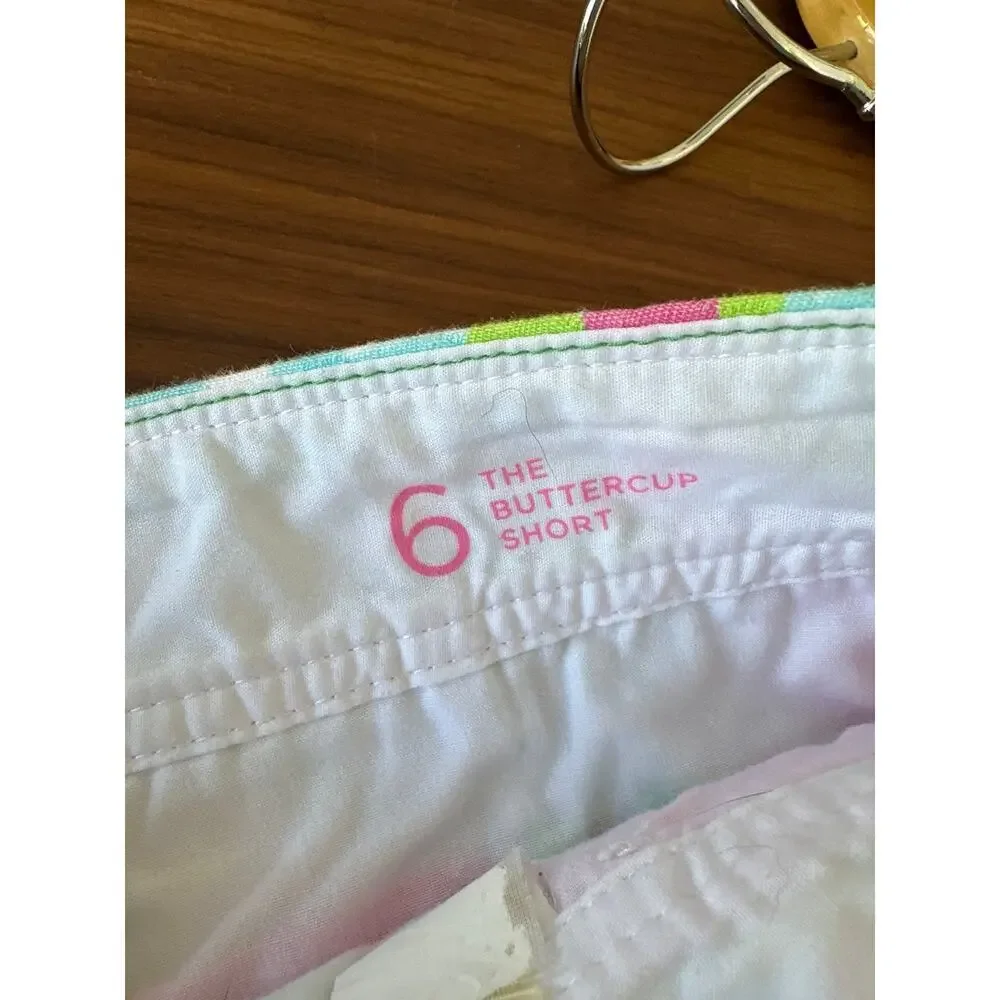 Lilly Pulitzer Scallop Hem Buttercup Shorts Size 6